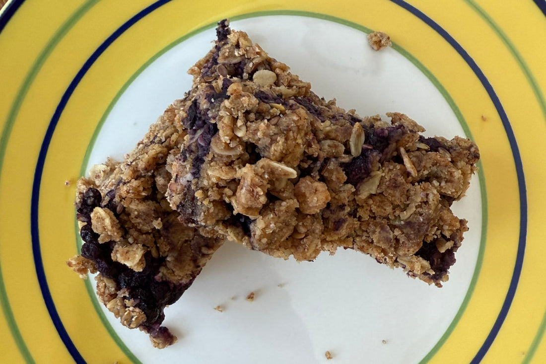 No Bake Blueberry Oatmeal Bars